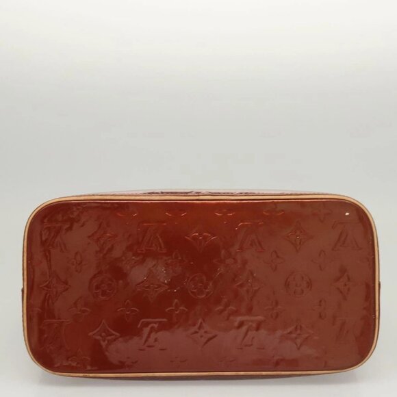 LOUIS VUITTON Monogram Vernis Houston Hand Bag Bronze M91122 LV Auth hk2663 - Picture 7 of 16